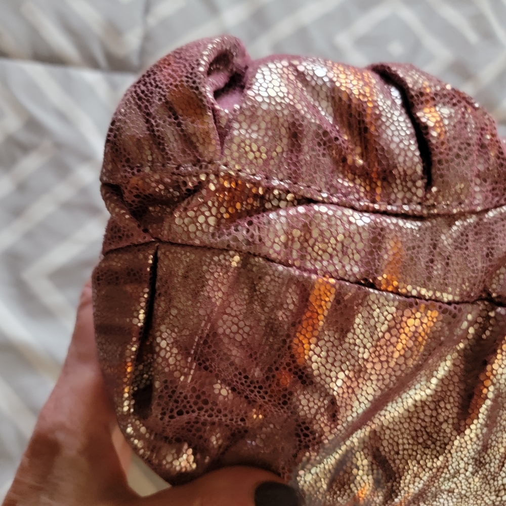 🔥SALE🔥MALINI MURJANI |SHOULDER  SPARKLY LEATHER HOBO BAG - Picture 10 of 16